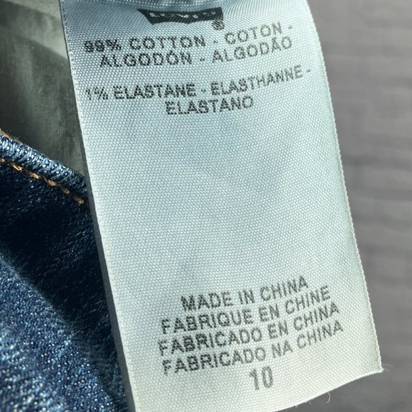 Vintage 00s Y2K Levi's 10 Slender Bootcut 526 Dark Wash Back Flap Pocket Jeans - Picture 4 of 4